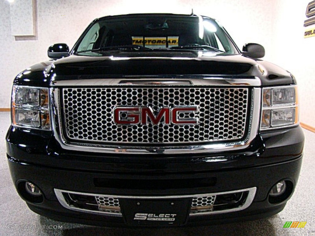 2008 Sierra 1500 Denali Crew Cab AWD - Onyx Black / Ebony photo #2