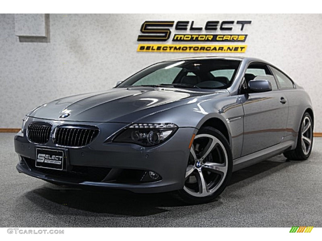 2009 6 Series 650i Coupe - Space Grey Metallic / Black Dakota Leather photo #1