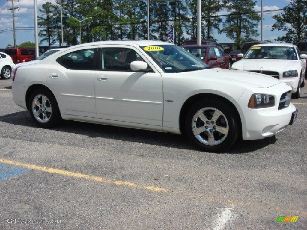 2010 Charger R/T - Stone White / Dark Slate Gray photo #6