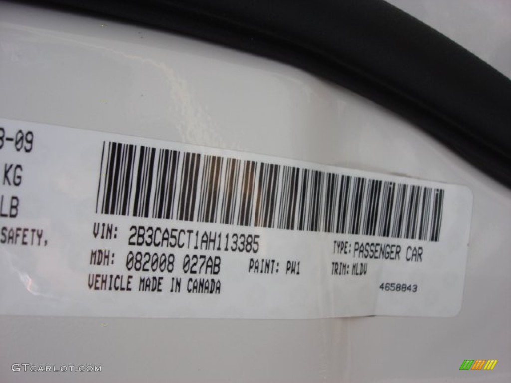 2010 Charger R/T - Stone White / Dark Slate Gray photo #26