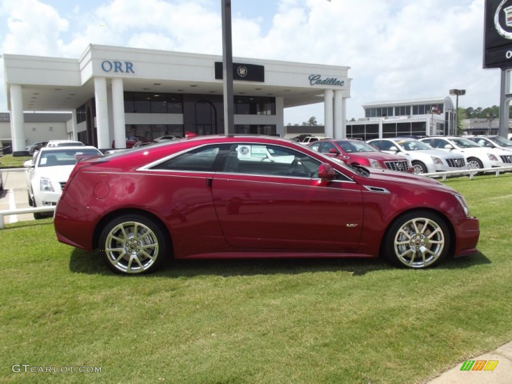 2012 CTS -V Coupe - Crystal Red Tintcoat / Light Titanium/Ebony photo #5