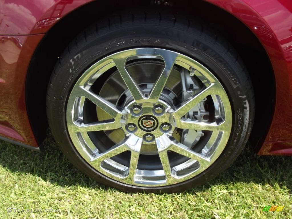 2012 CTS -V Coupe - Crystal Red Tintcoat / Light Titanium/Ebony photo #12