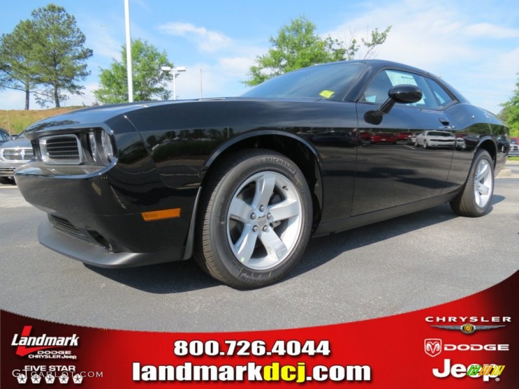 2012 Challenger SXT - Pitch Black / Dark Slate Gray photo #1