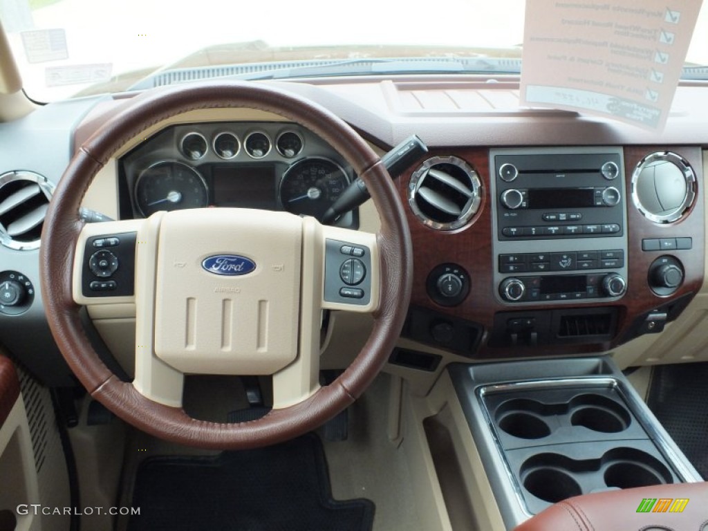 2012 F250 Super Duty King Ranch Crew Cab 4x4 - Golden Bronze Metallic / Chaparral Leather photo #31