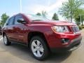2012 Deep Cherry Red Crystal Pearl Jeep Compass Sport  photo #1
