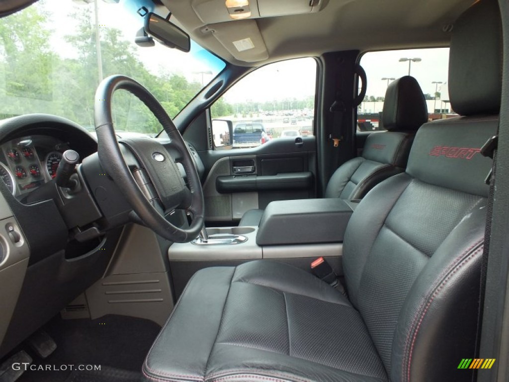 Black Interior 2007 Ford F150 FX2 Sport SuperCrew Photo #64512387