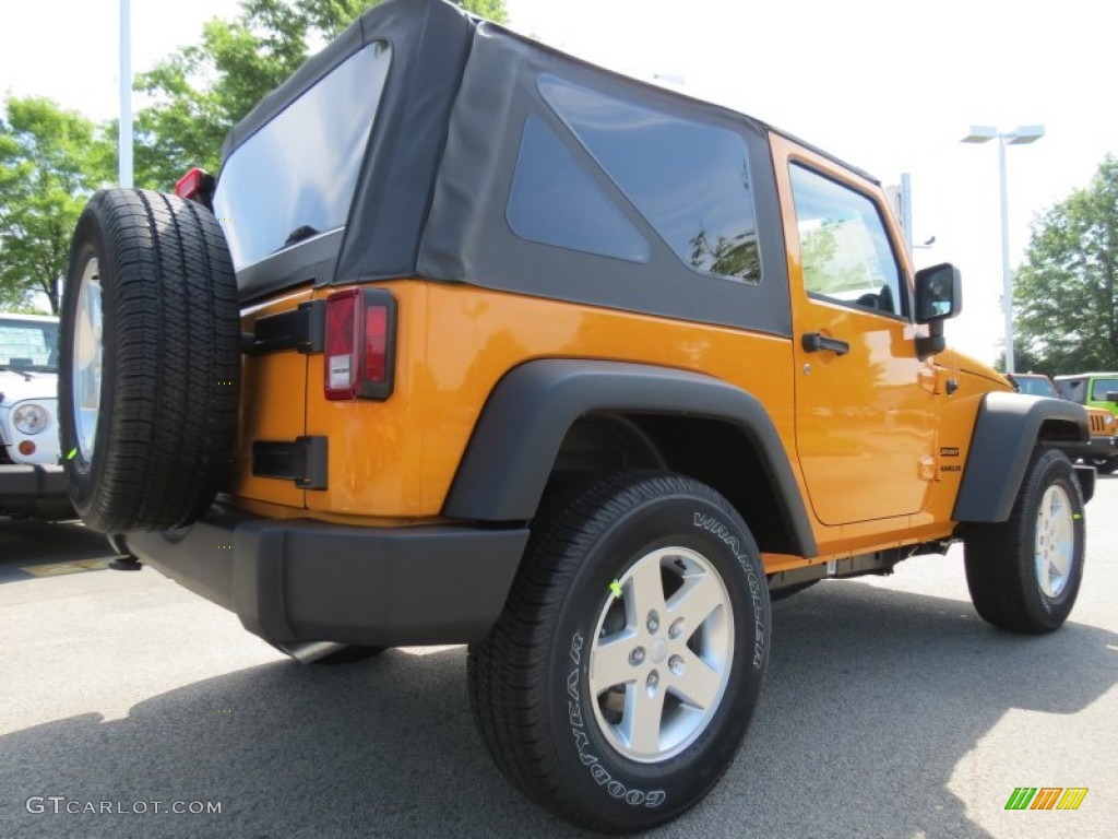 2012 Wrangler Sport S 4x4 - Dozer Yellow / Black photo #3