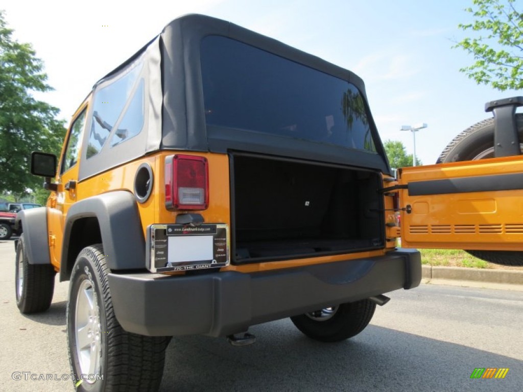 2012 Wrangler Sport S 4x4 - Dozer Yellow / Black photo #8