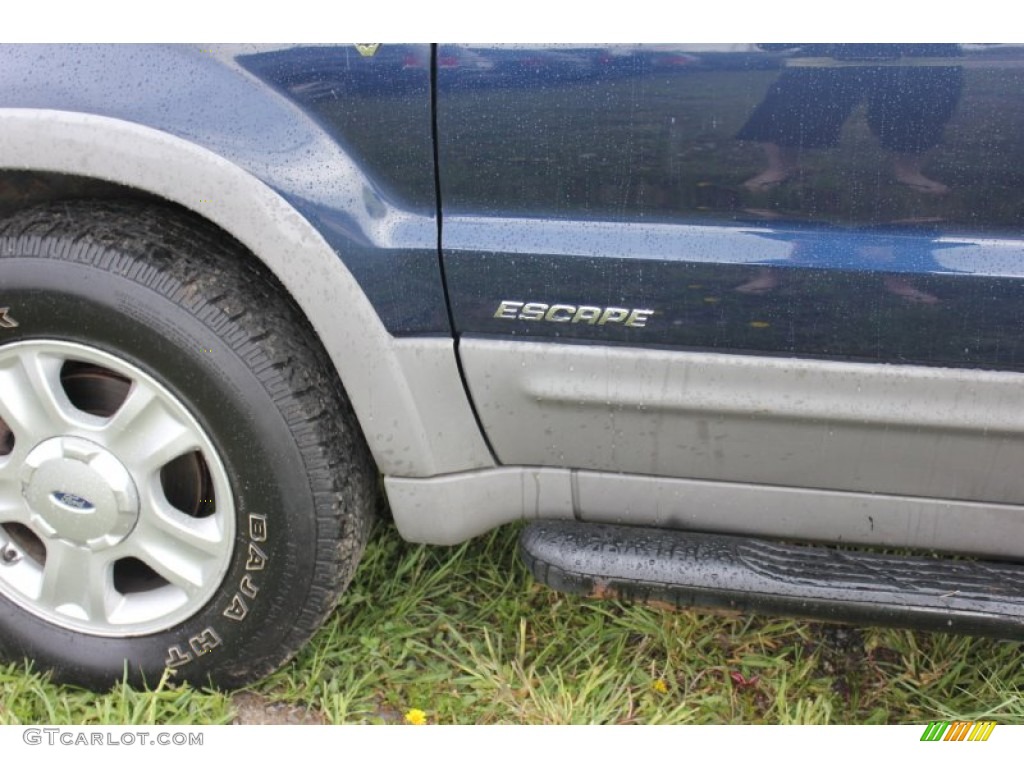 2002 Escape XLT V6 4WD - True Blue Metallic / Medium Graphite photo #13