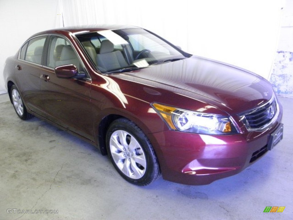 2009 Accord EX Sedan - Basque Red Pearl / Ivory photo #1