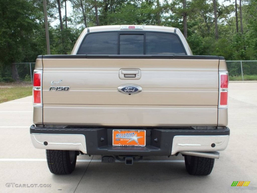 2012 F150 Lariat SuperCrew 4x4 - Pale Adobe Metallic / Pale Adobe photo #6