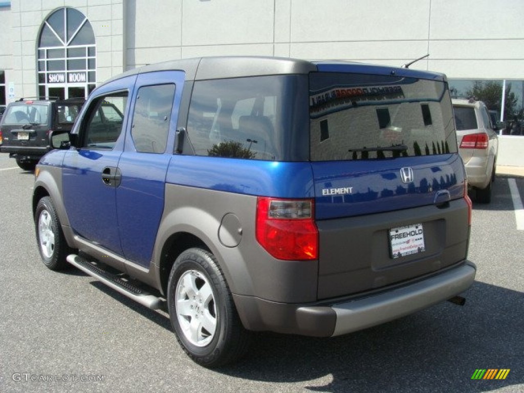 2004 Element EX AWD - Fiji Blue Pearl / Gray photo #4