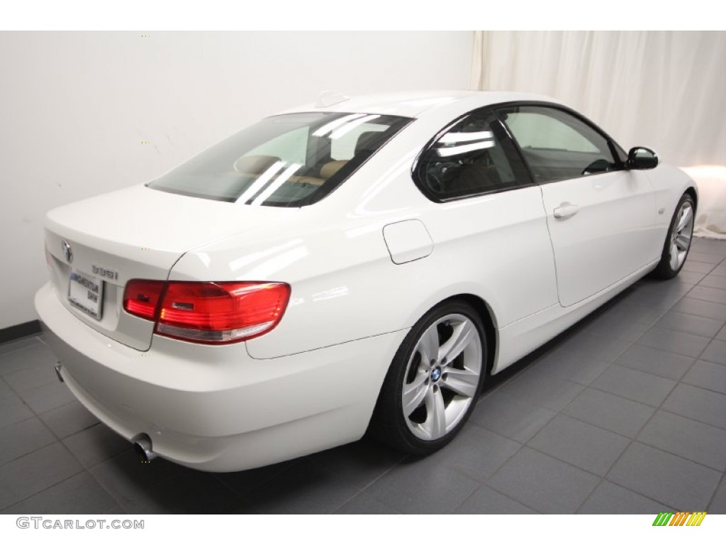 2009 3 Series 335i Coupe - Alpine White / Saddle Brown Dakota Leather photo #11