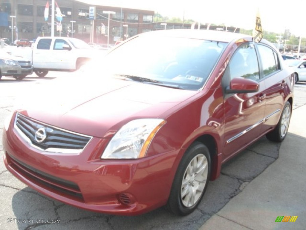 2011 Sentra 2.0 S - Red Brick / Charcoal photo #3