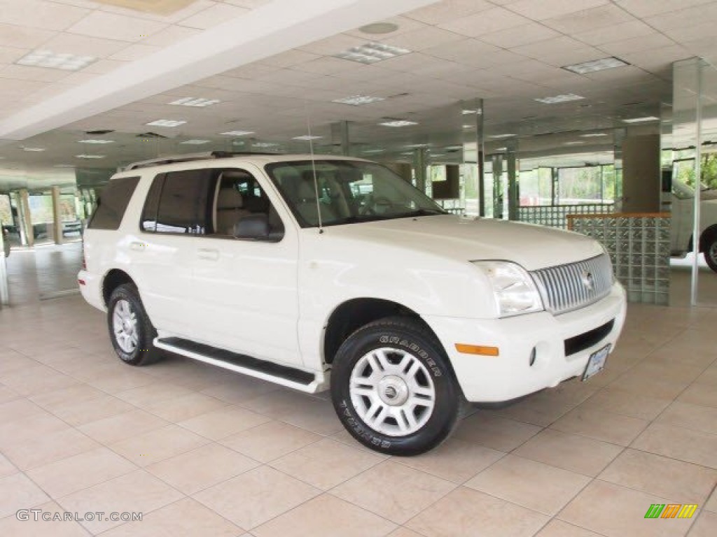 2003 Mountaineer Premier AWD - Ceramic White Tri-Coat / Medium Dark Parchment photo #1