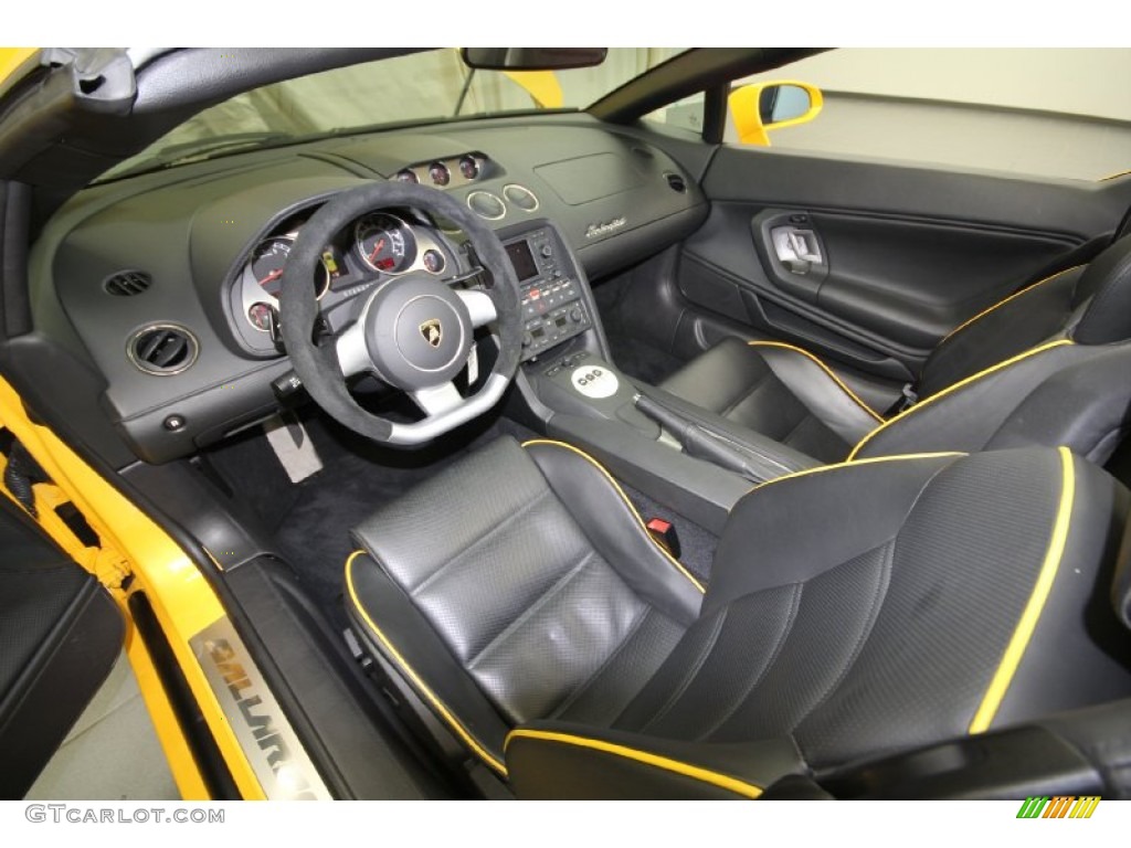 Nero Perseus Interior 2007 Lamborghini Gallardo Spyder E-Gear Photo #64522088