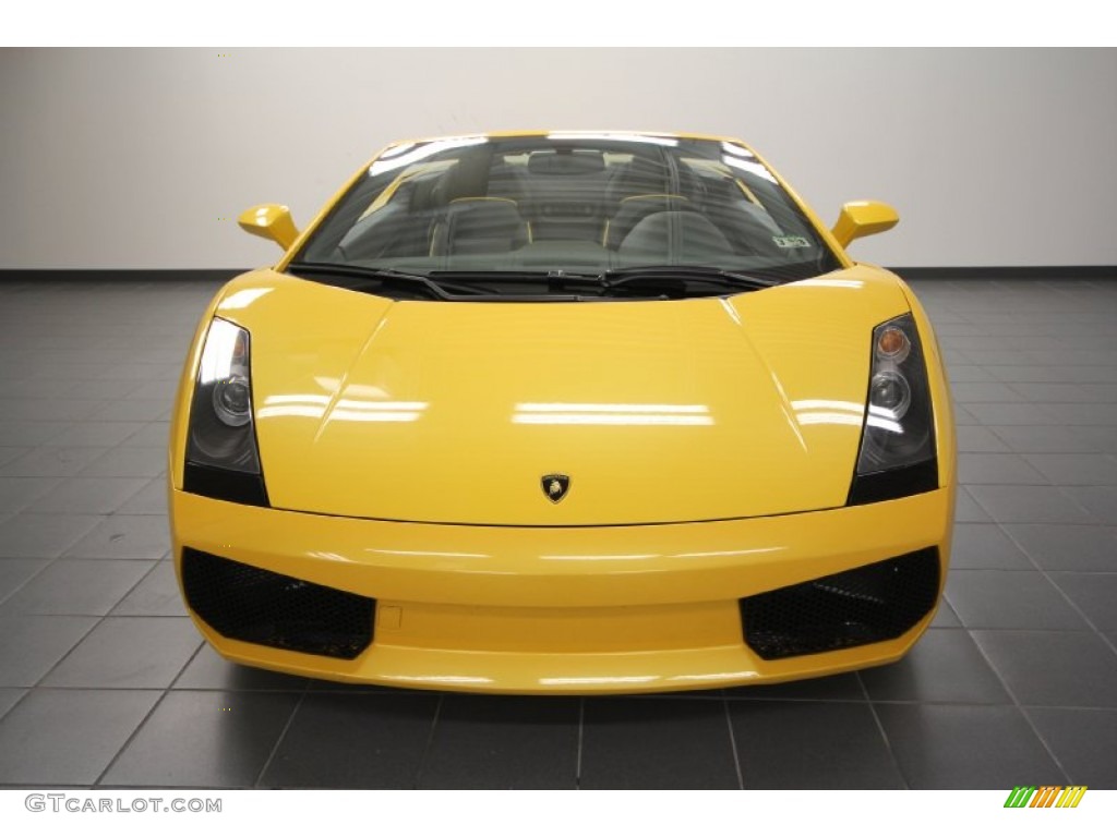 Giallo Halys (Yellow) 2007 Lamborghini Gallardo Spyder E-Gear Exterior Photo #64522100