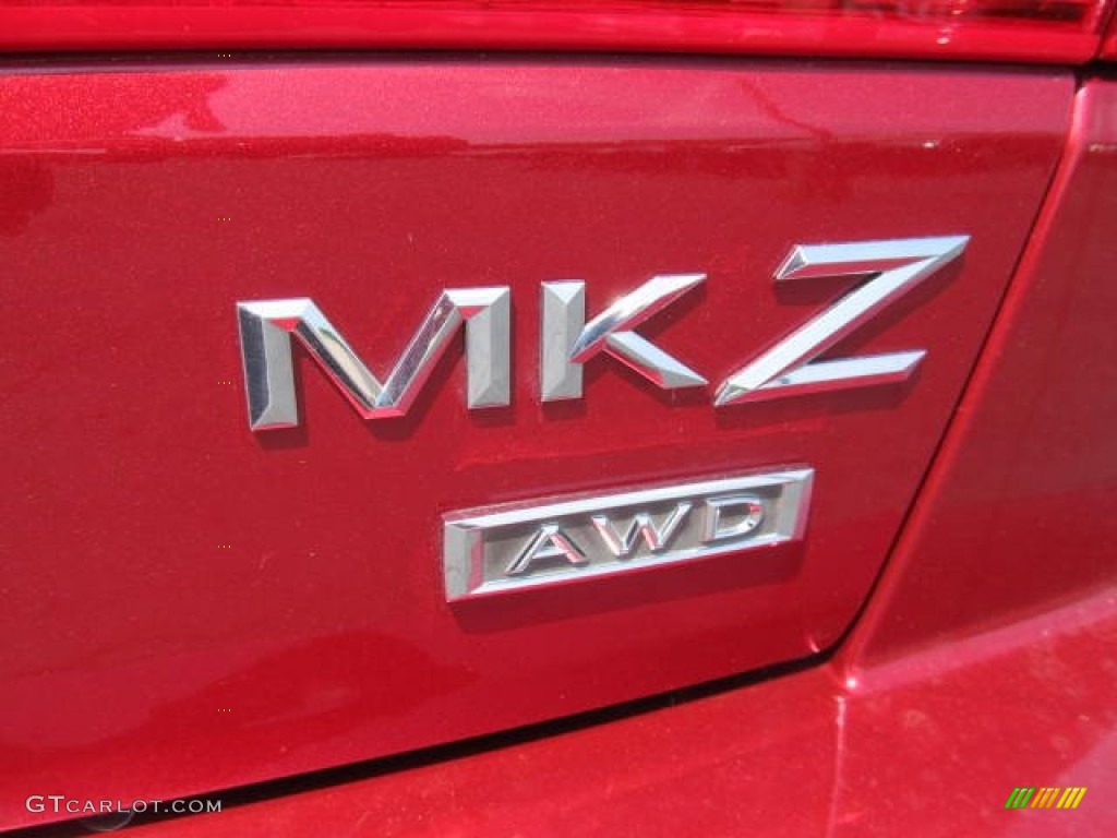 2007 MKZ AWD Sedan - Vivid Red Metallic / Sand photo #4