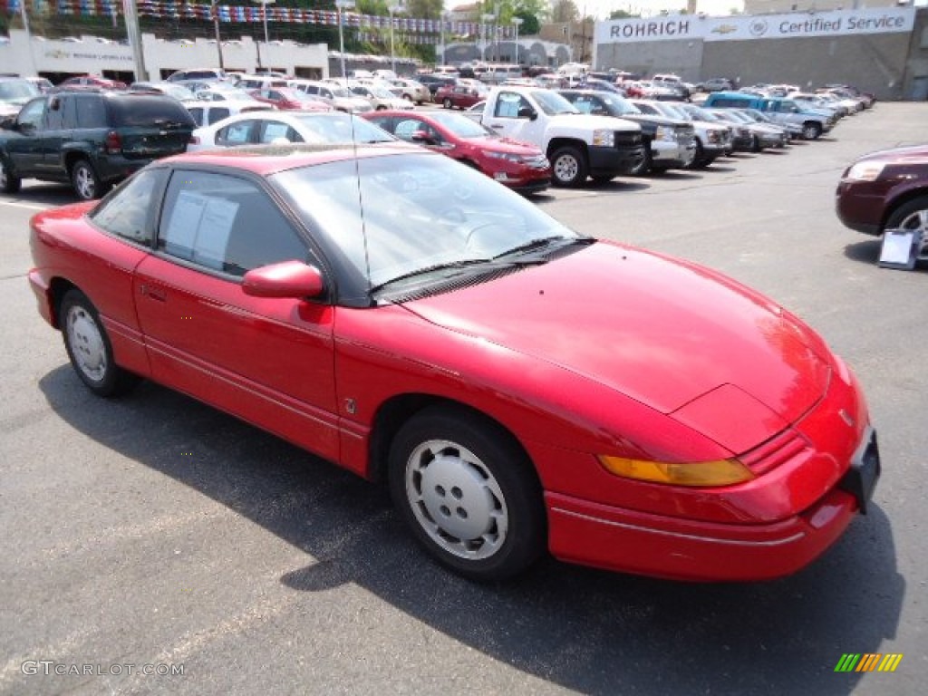 1991 S Series SC Coupe - Bright Red / Gray photo #6