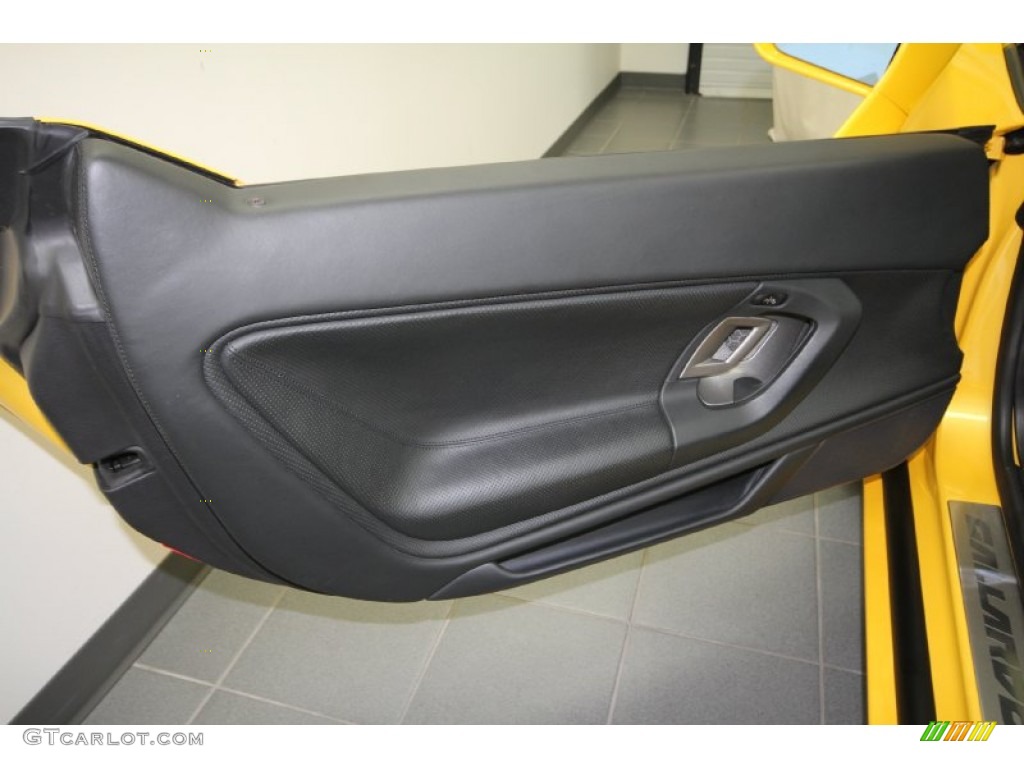 2007 Lamborghini Gallardo Spyder E-Gear Nero Perseus Door Panel Photo #64522200