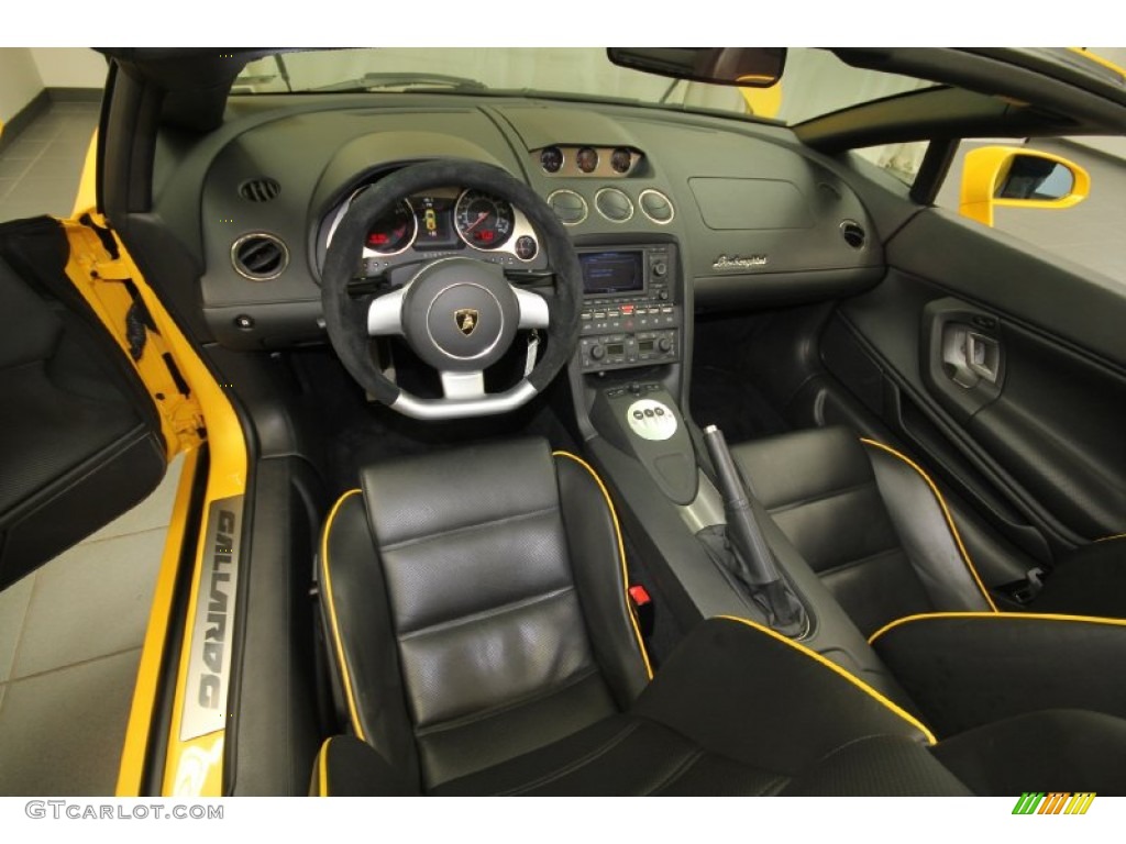 Nero Perseus Interior 2007 Lamborghini Gallardo Spyder E-Gear Photo #64522281