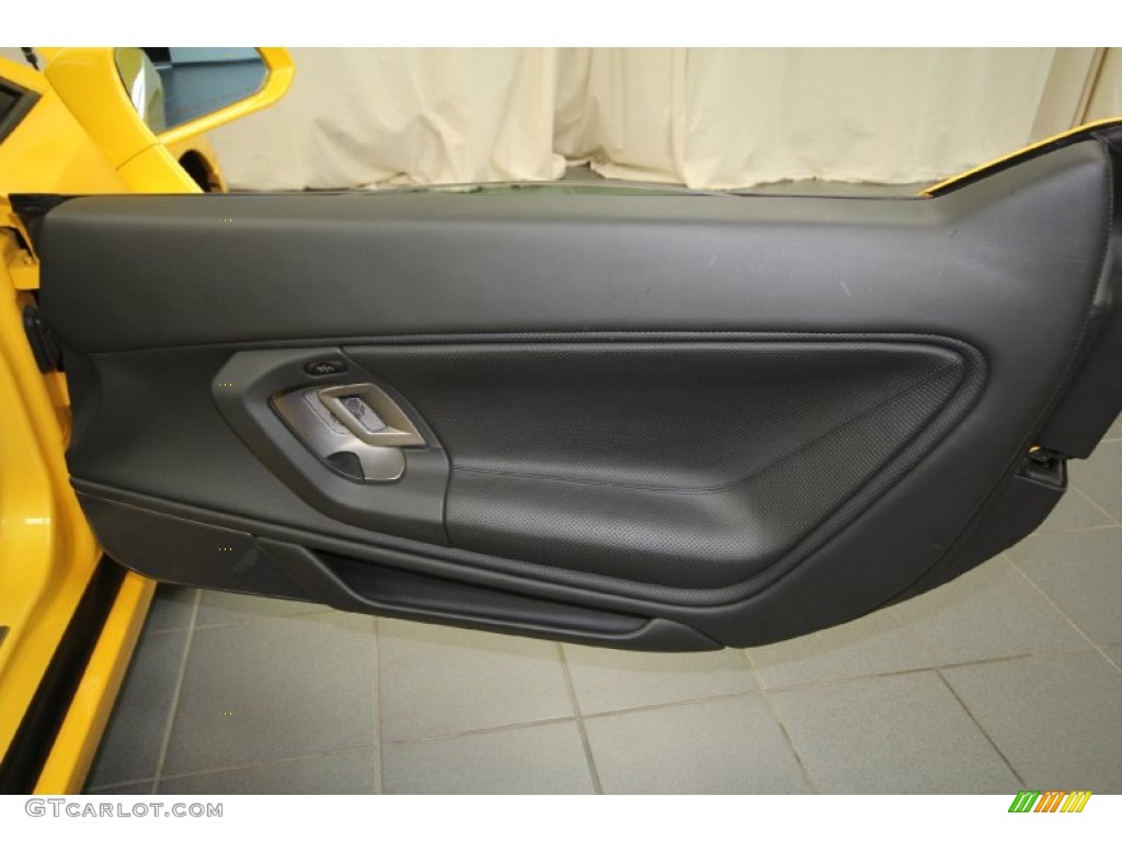 2007 Lamborghini Gallardo Spyder E-Gear Nero Perseus Door Panel Photo #64522338