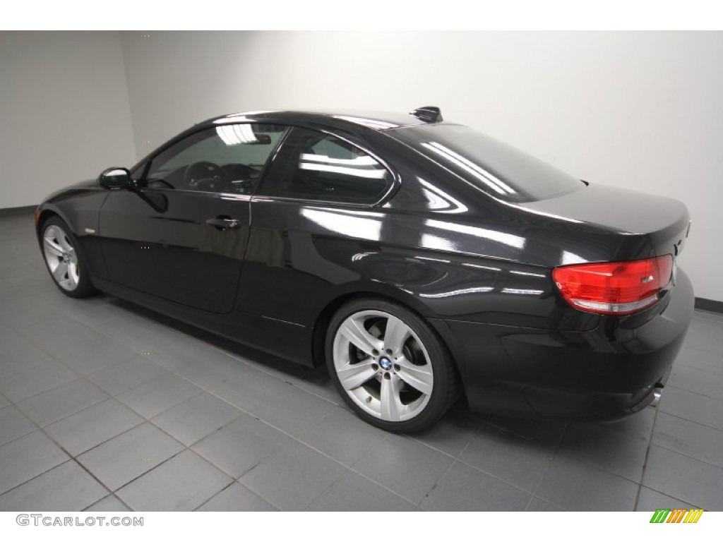 2009 3 Series 335i Coupe - Black Sapphire Metallic / Black photo #5