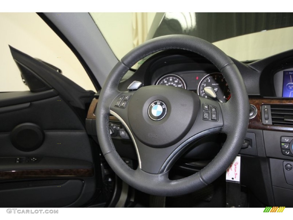 2009 3 Series 335i Coupe - Black Sapphire Metallic / Black photo #26