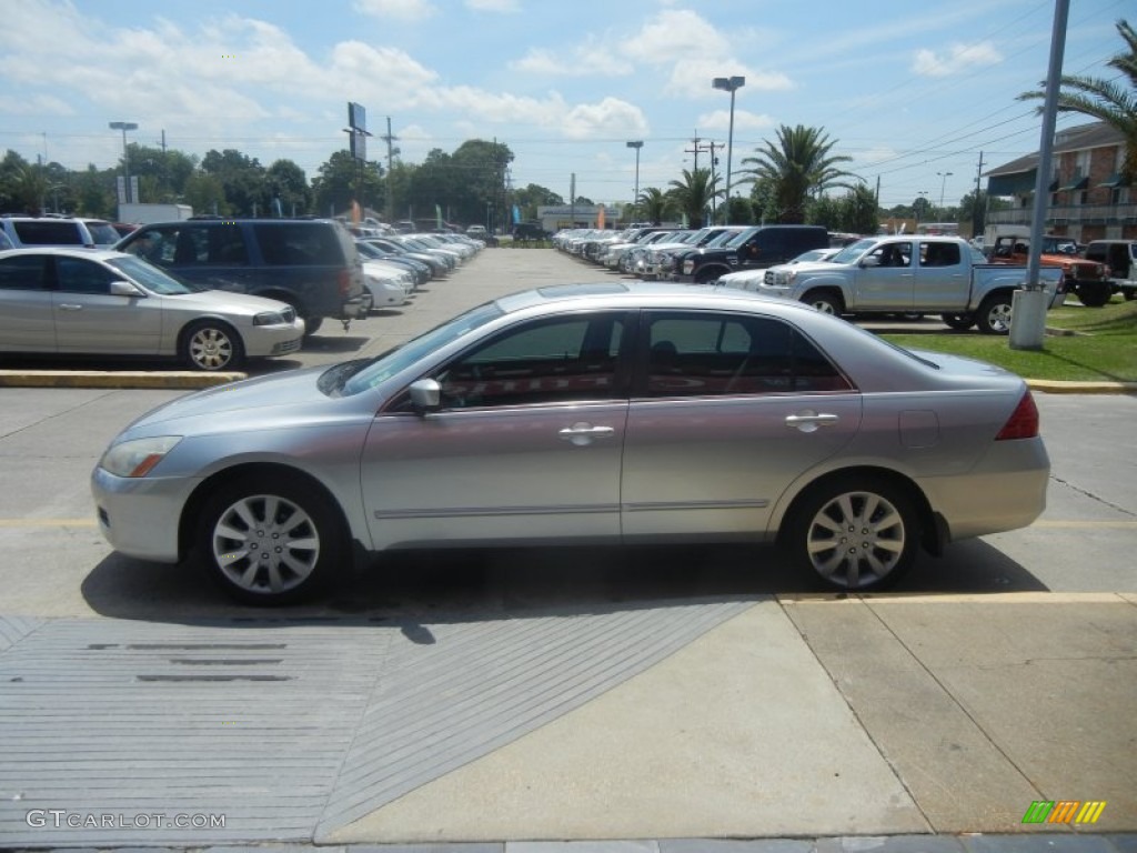 2006 Accord LX V6 Sedan - Alabaster Silver Metallic / Gray photo #5