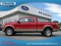 2012 Red Candy Metallic Ford F150 Lariat SuperCab 4x4  photo #1