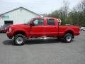 Red - F350 Super Duty XLT Crew Cab 4x4 Photo No. 2