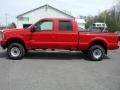 2003 Red Ford F350 Super Duty XLT Crew Cab 4x4  photo #3