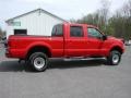 2003 Red Ford F350 Super Duty XLT Crew Cab 4x4  photo #11