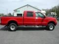 2003 Red Ford F350 Super Duty XLT Crew Cab 4x4  photo #12