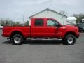 2003 Red Ford F350 Super Duty XLT Crew Cab 4x4  photo #13