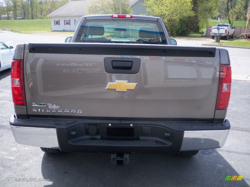 2012 Silverado 1500 Work Truck Regular Cab 4x4 - Mocha Steel Metallic / Dark Titanium photo #6