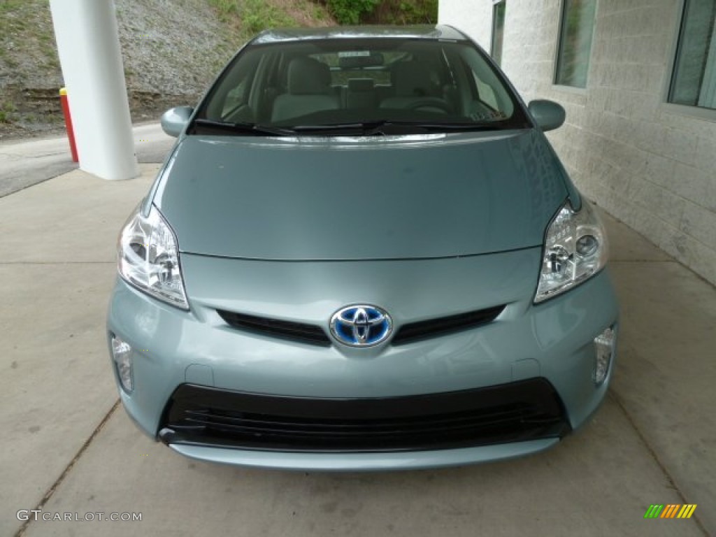 2012 Prius 3rd Gen Two Hybrid - Sea Glass Pearl / Misty Gray photo #6