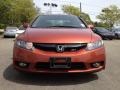 2009 Redline Orange Pearl Honda Civic Si Sedan  photo #7