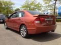 2009 Redline Orange Pearl Honda Civic Si Sedan  photo #12