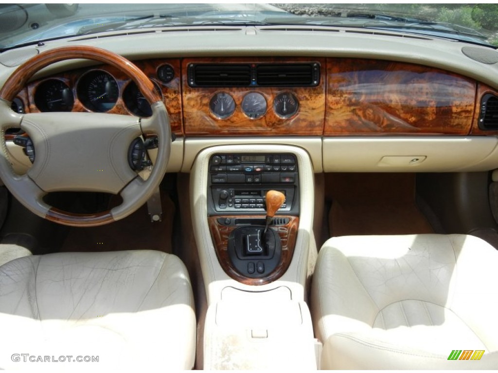 1997 Jaguar XK XK8 Convertible Oatmeal Dashboard Photo #64532145