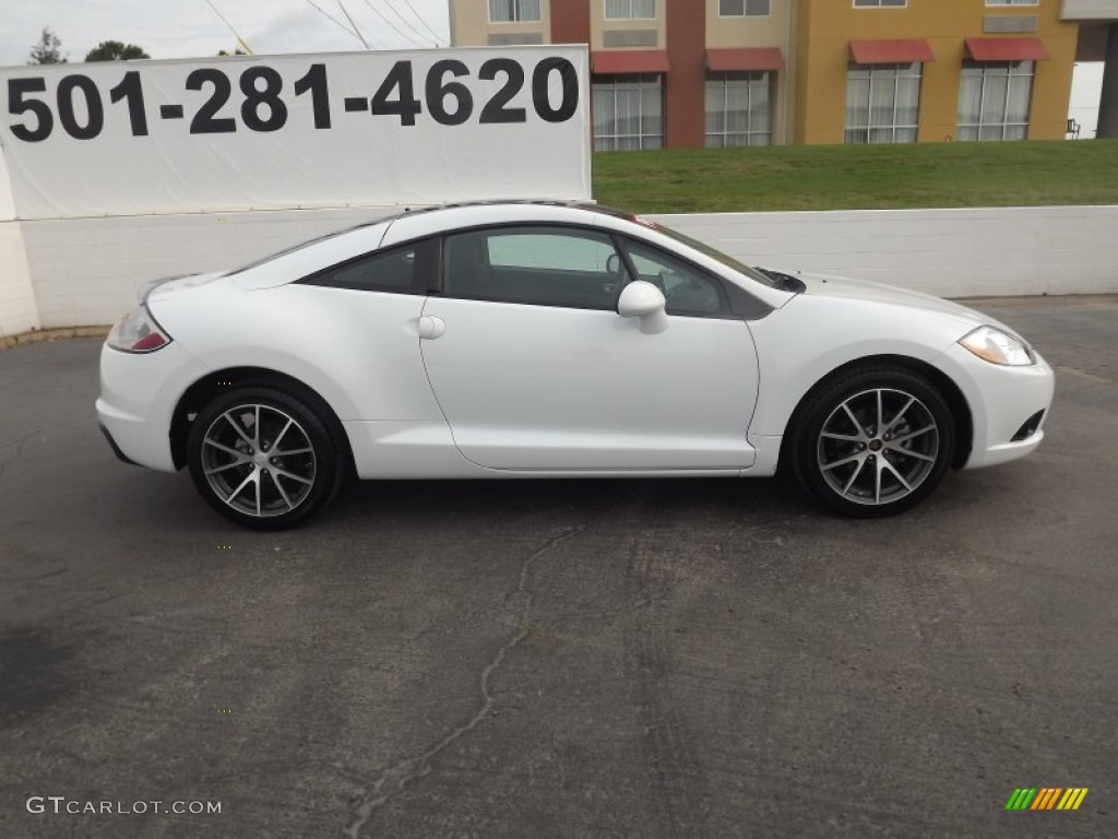 2012 Eclipse GS Coupe - Northstar White / Dark Charcoal photo #8