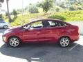 2011 Bright Magenta Metallic Ford Fiesta SEL Sedan  photo #6