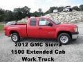 Fire Red 2012 GMC Sierra 1500 Extended Cab
