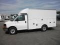  2012 Savana Cutaway 3500 Commercial Utility Truck Summit White