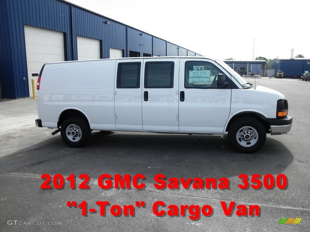 2012 Savana Van 3500 Cargo - Summit White / Medium Pewter photo #1