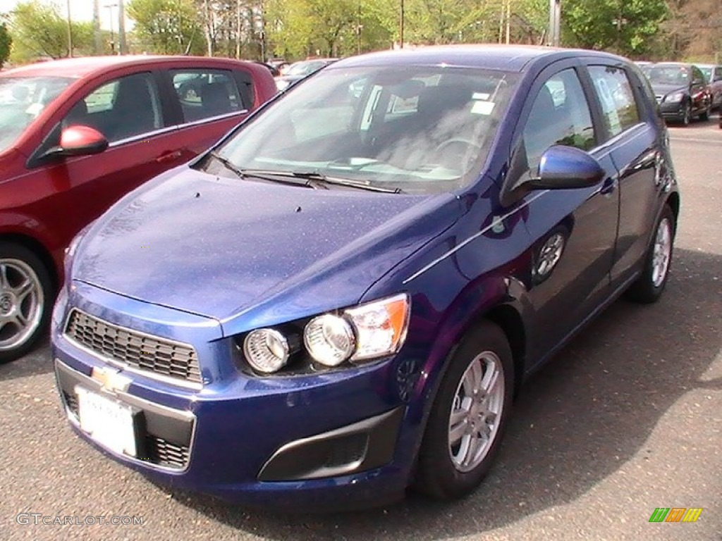 2012 Sonic LT Hatch - Blue Topaz Metallic / Jet Black/Dark Titanium photo #1