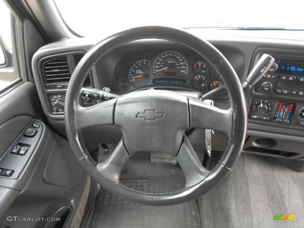 2004 Chevrolet Silverado 1500 LT Extended Cab Dark Charcoal Steering Wheel Photo #64534593