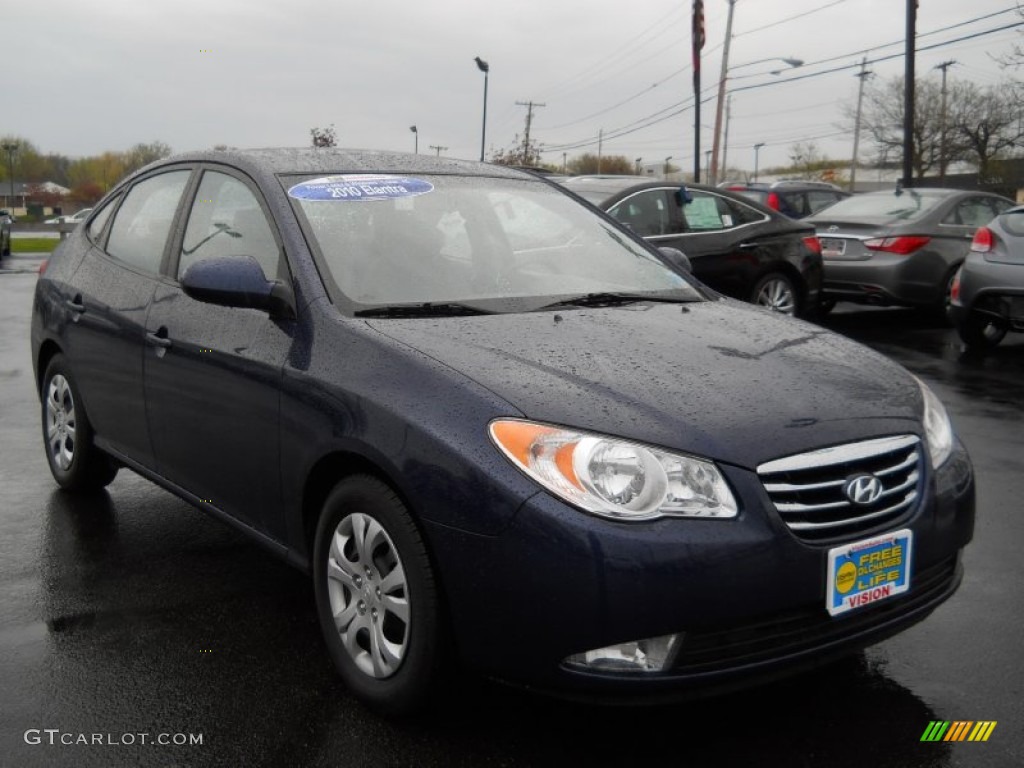 2010 Elantra GLS - Regatta Blue / Gray photo #11