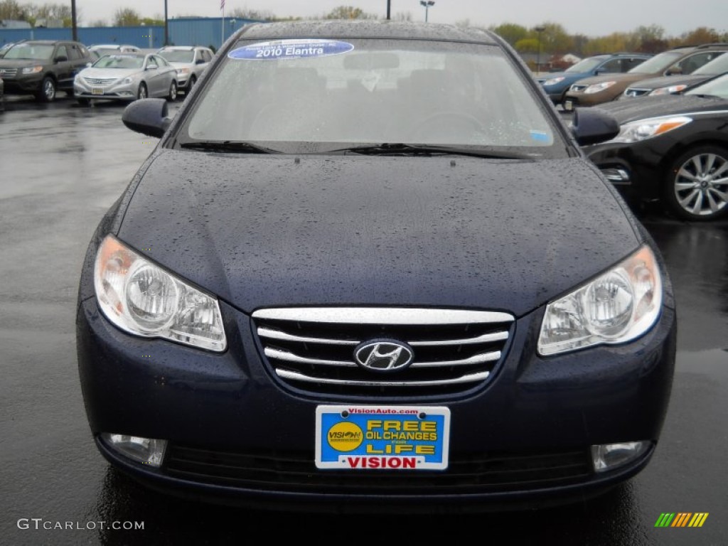 2010 Elantra GLS - Regatta Blue / Gray photo #12