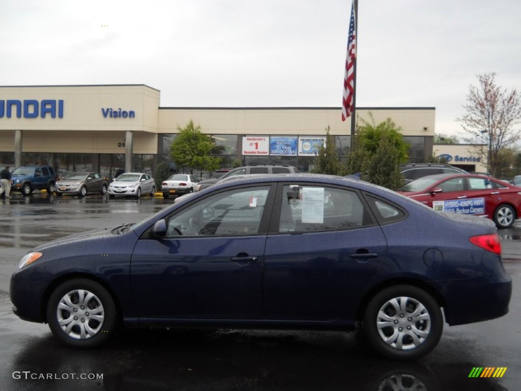 2010 Elantra GLS - Regatta Blue / Gray photo #13
